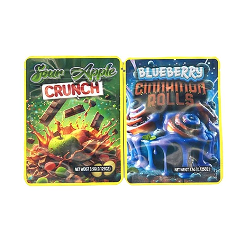 Cannabis THC Edible Mylar Bags for Gummies & Infused Treats